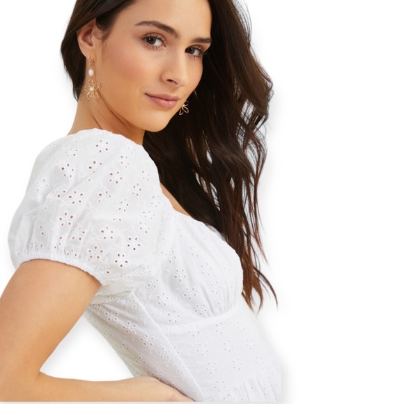 Altar’d State Willow Eyelet Mini Dress XLarge - Picture 4 of 5